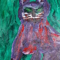 "My Painted PURPLE KITTY"